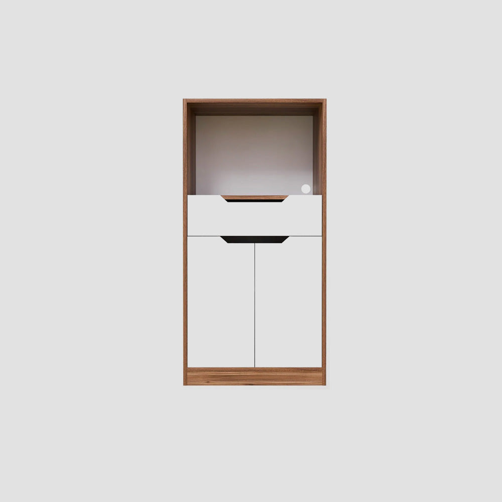 Crockery Unit In Noce Lyon & White Finish