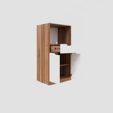 Crockery Unit In Noce Lyon & White Finish