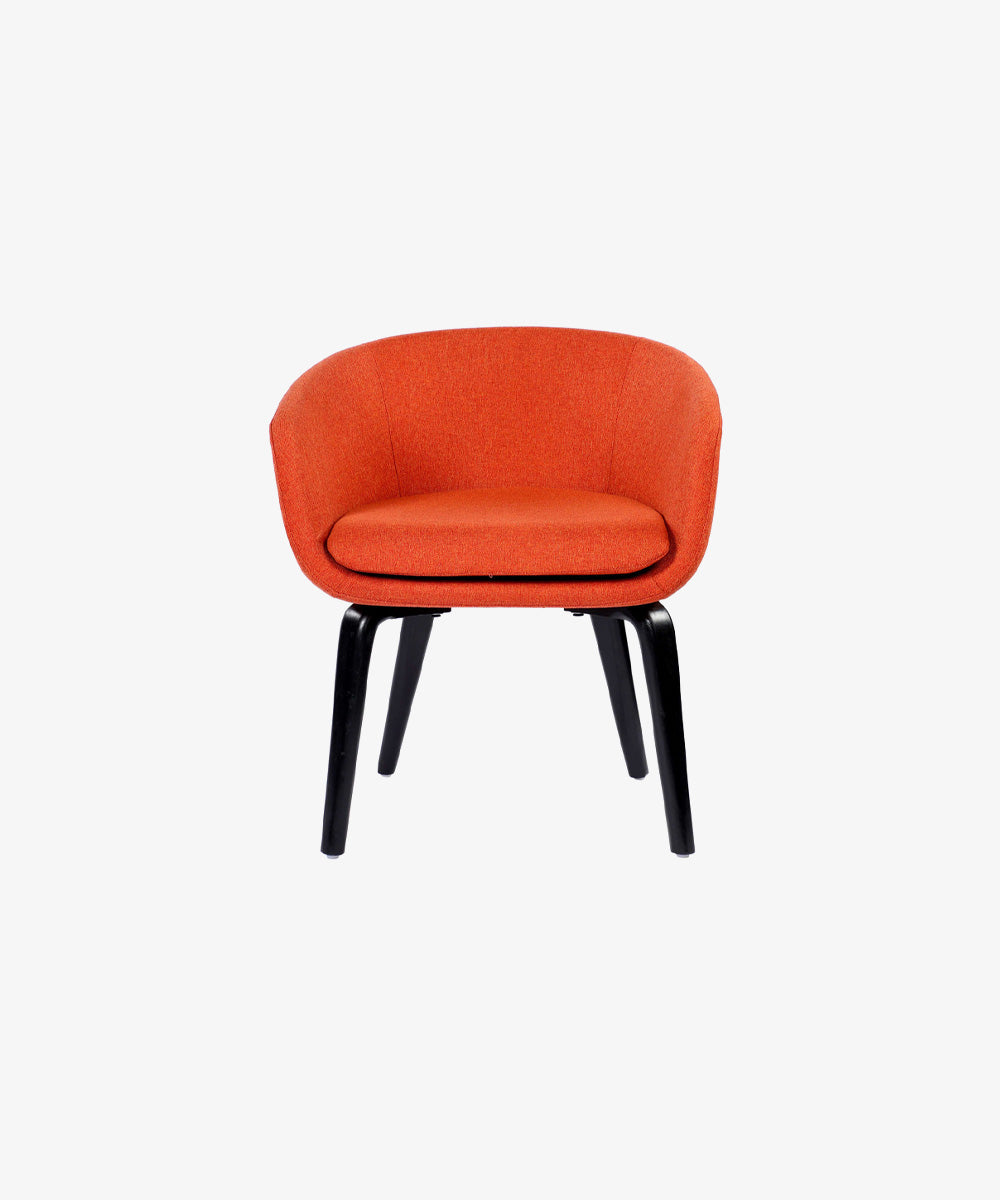 Lounge Chair with Wooden Legs