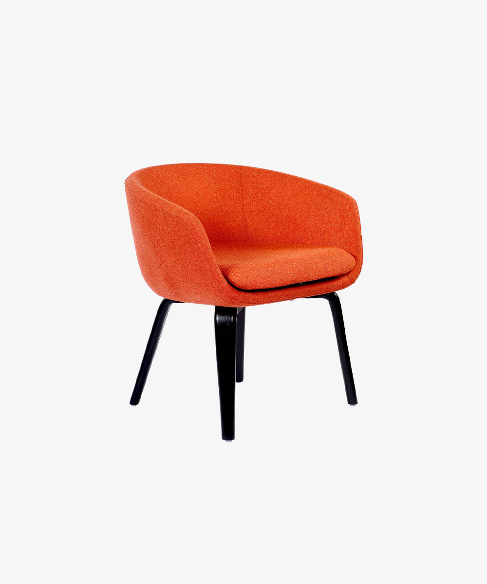 Lounge Chair with Wooden Legs