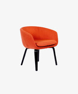 Lounge Chair with Wooden Legs