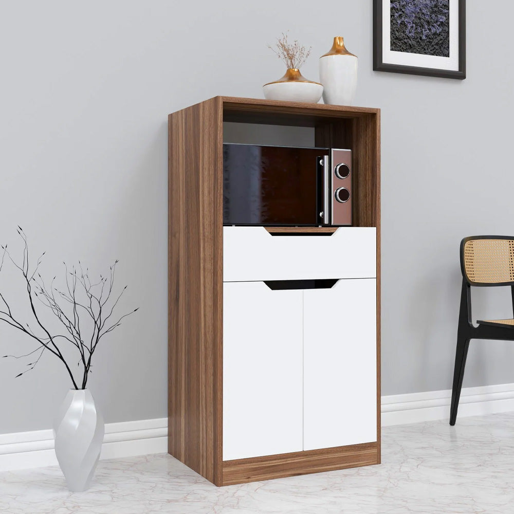 Crockery Unit In Noce Lyon & White Finish