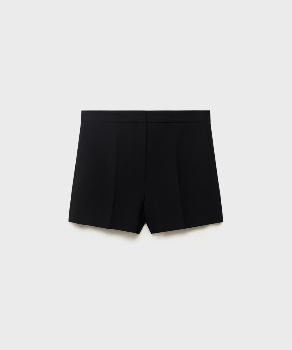 Straight mid-rise shorts