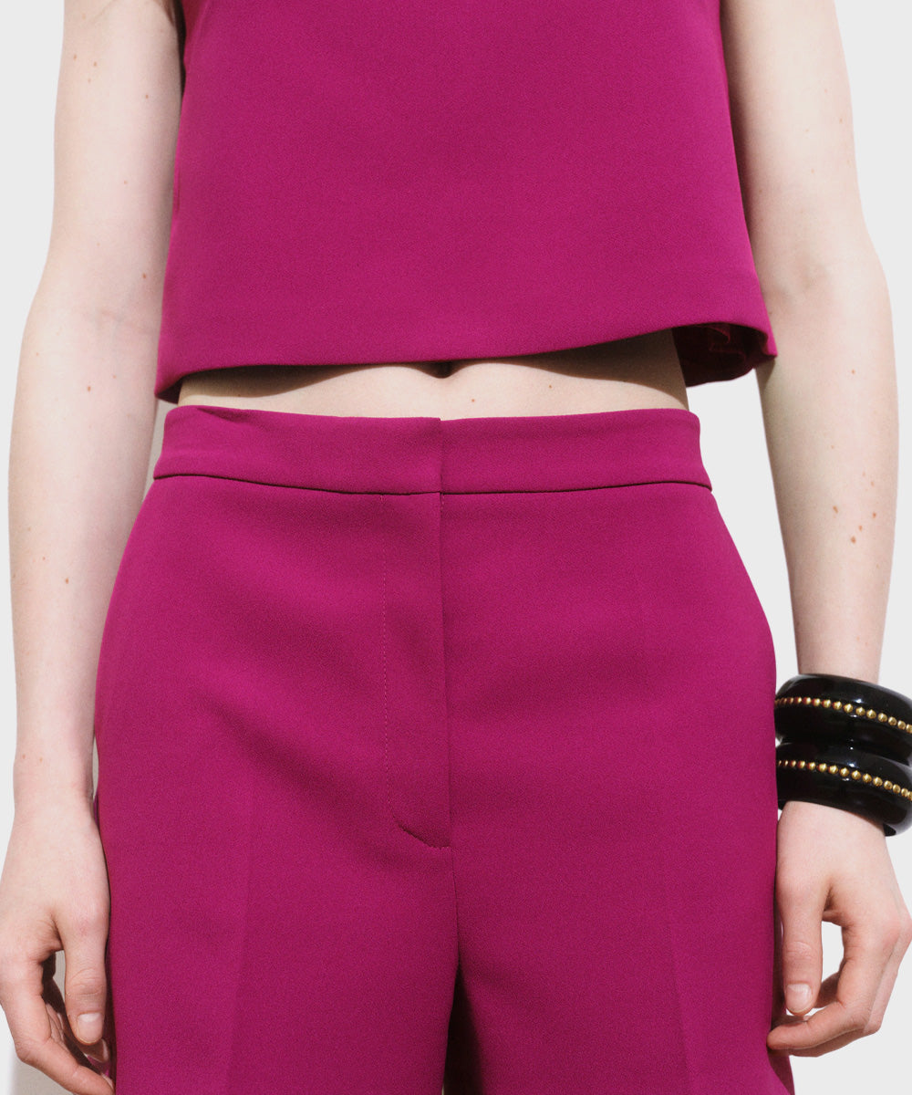 Straight mid-rise shorts