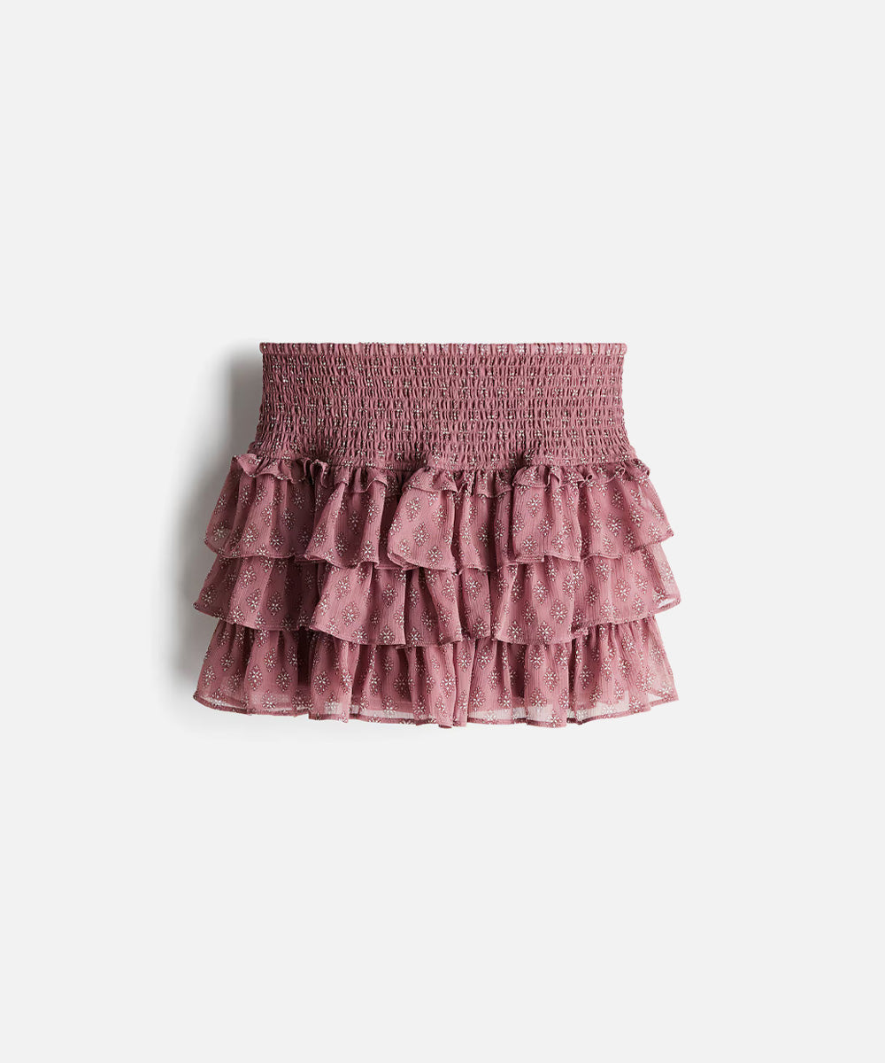 Chiffon mini skirt