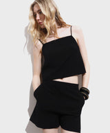 Straight mid-rise shorts